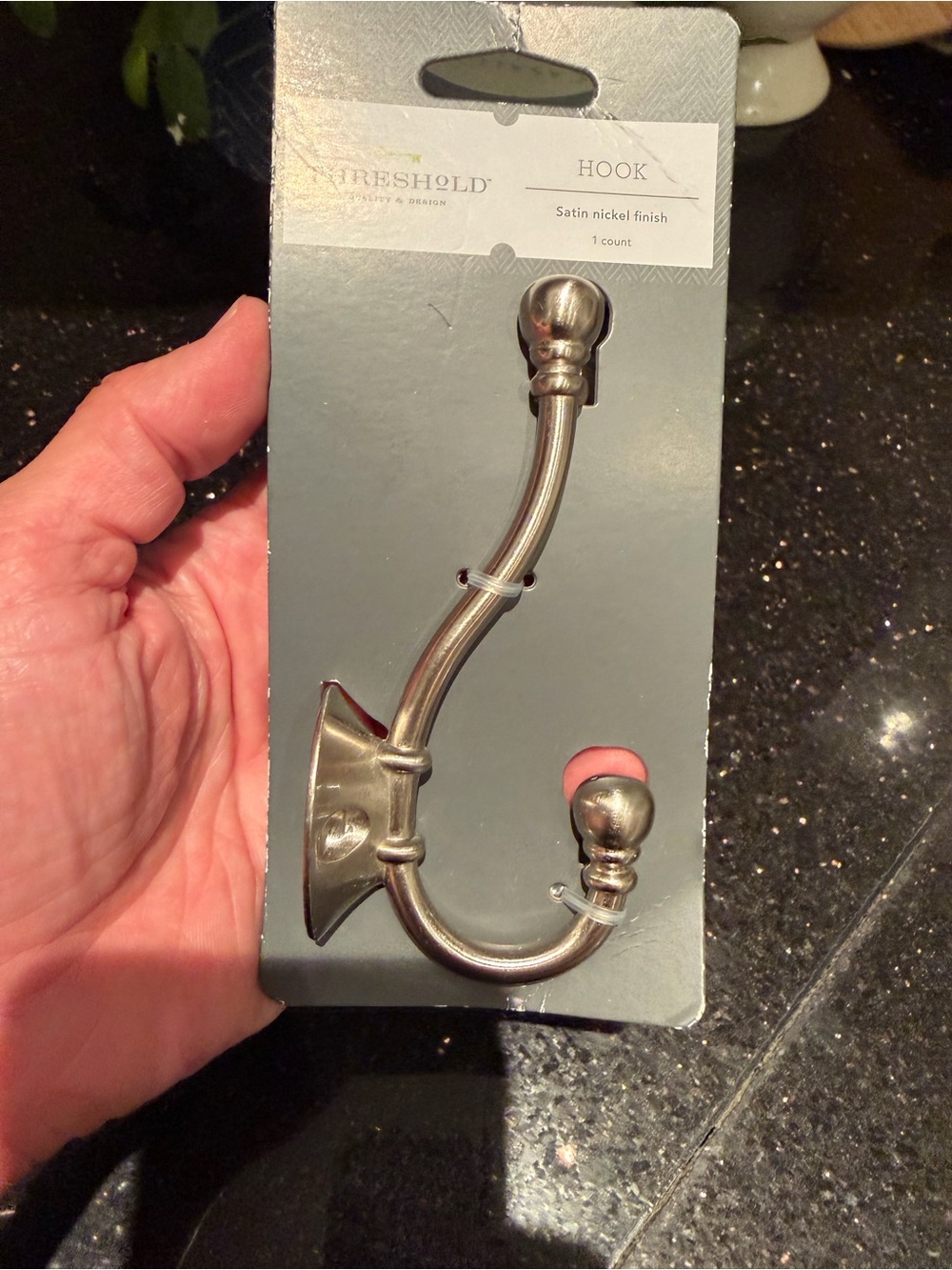 Threshold Wall Coat and Hat Hook - Satin Nickel